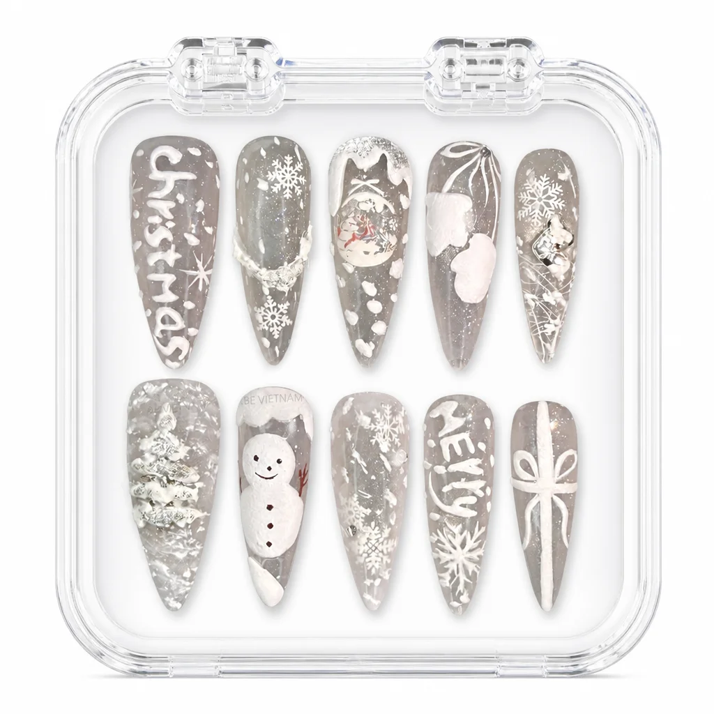 Press-on Nails Wholesale $14.90 Holiday Frosted Magic by Yabe Vietnam