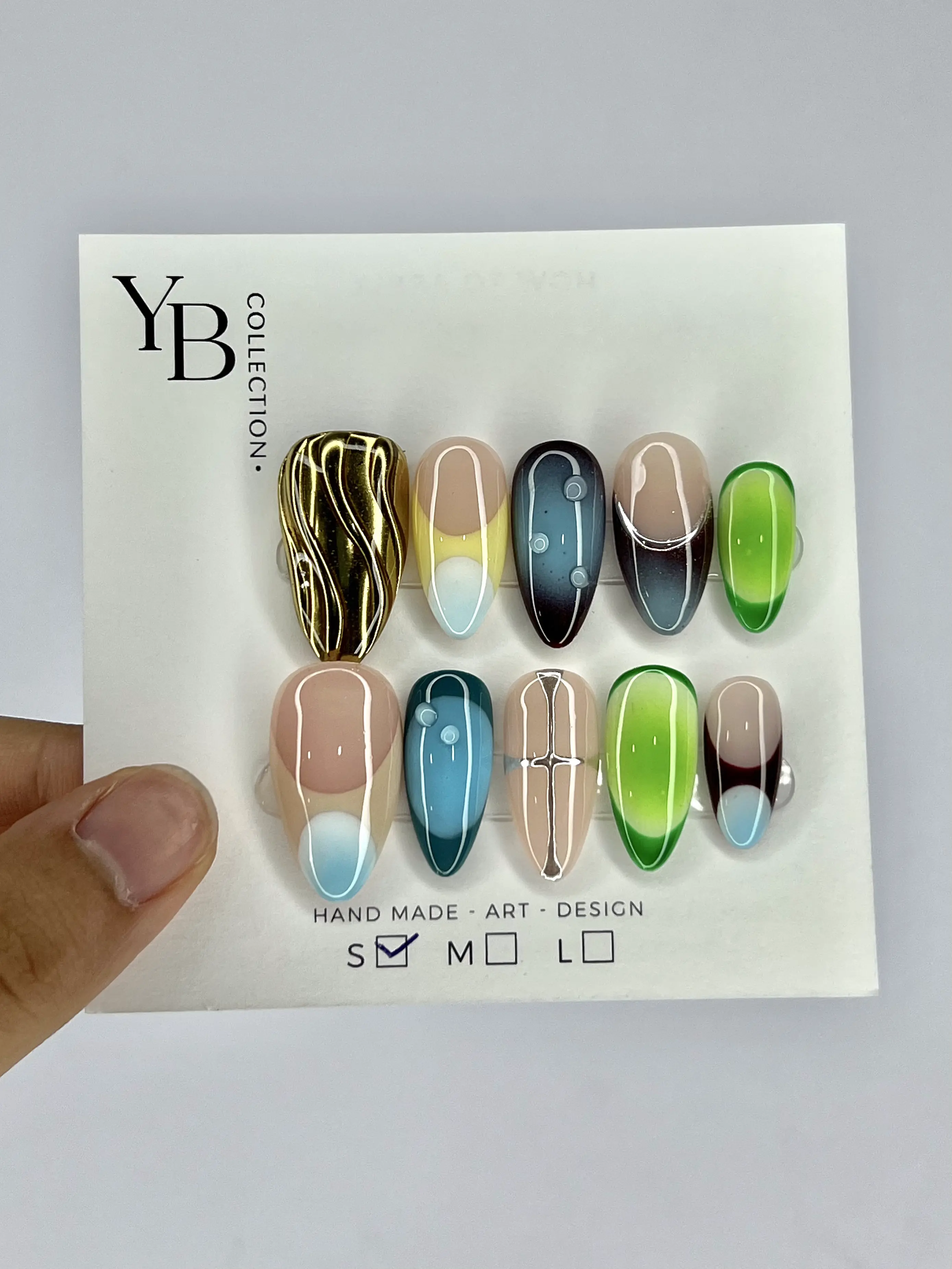 Press-on Nails Wholesale $1.90 Nailbox Yabe Line 1 by Yabe Vietnam